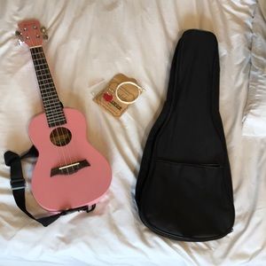 Pink ukulele